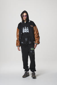 COLLAGE SWEAT PANTS / BLACK