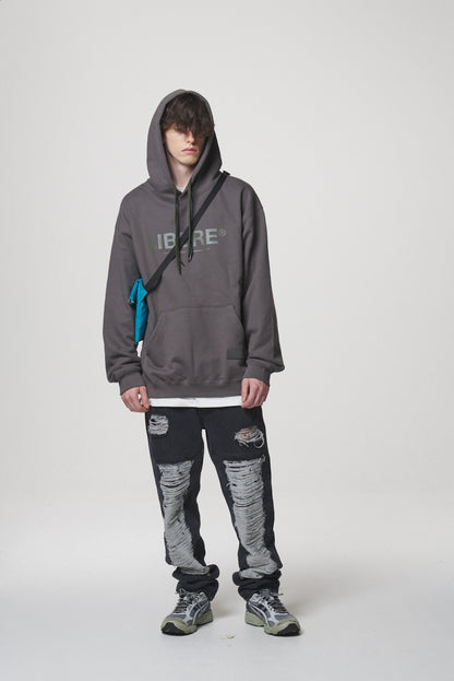 21 LOGO HOODIE / CHARCOAL