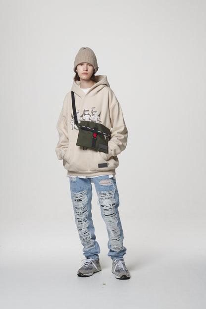 21 DAMAGE DENIM PANTS / SKY BLUE