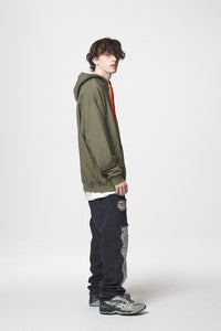 21 LOGO HOODIE / KHAKI