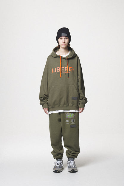 21 LOGO HOODIE / KHAKI