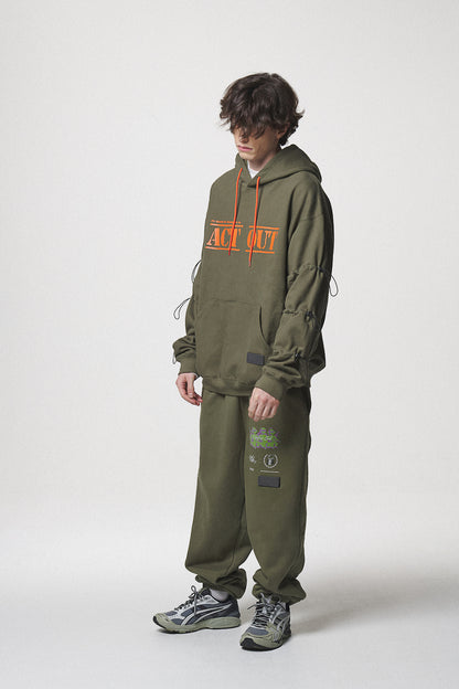 STRING HOODIE / KHAKI