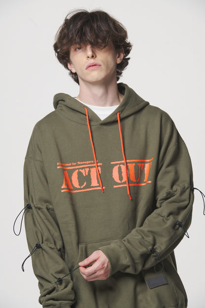 STRING HOODIE / KHAKI