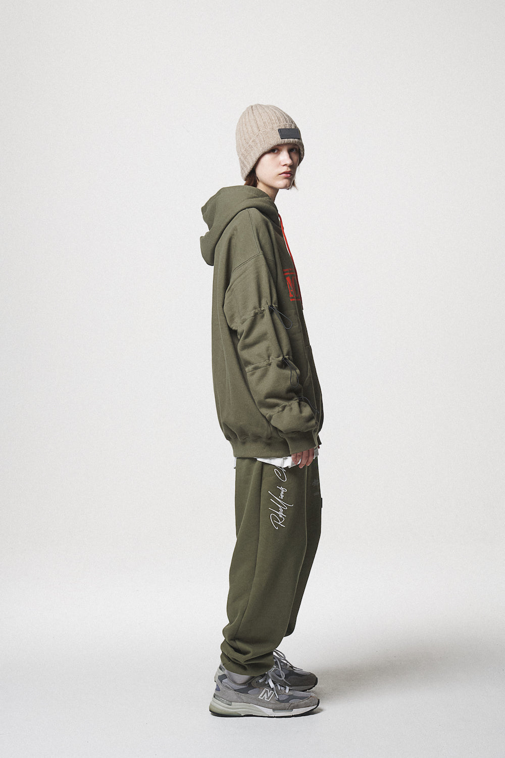 STRING HOODIE / KHAKI