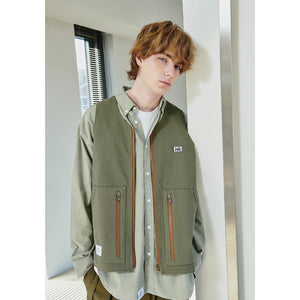 SLOGAN WORK VEST / OLIVE