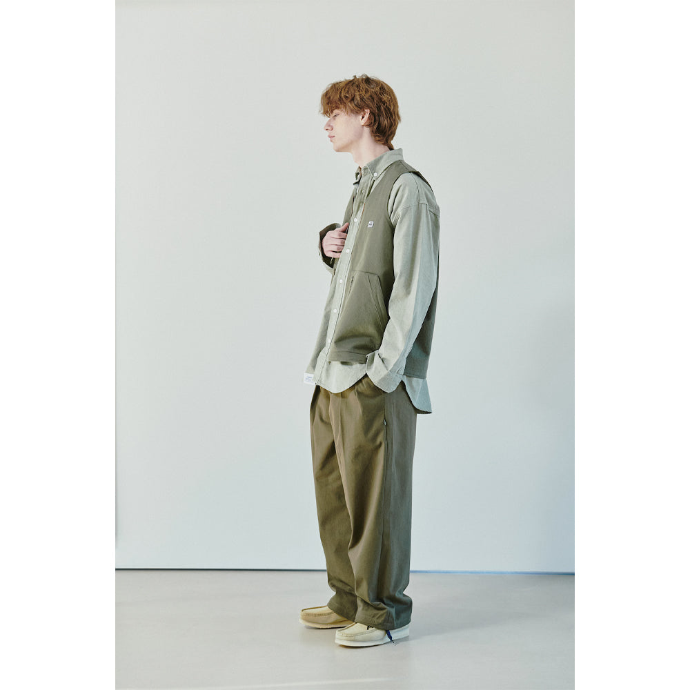SLOGAN WORK VEST / OLIVE