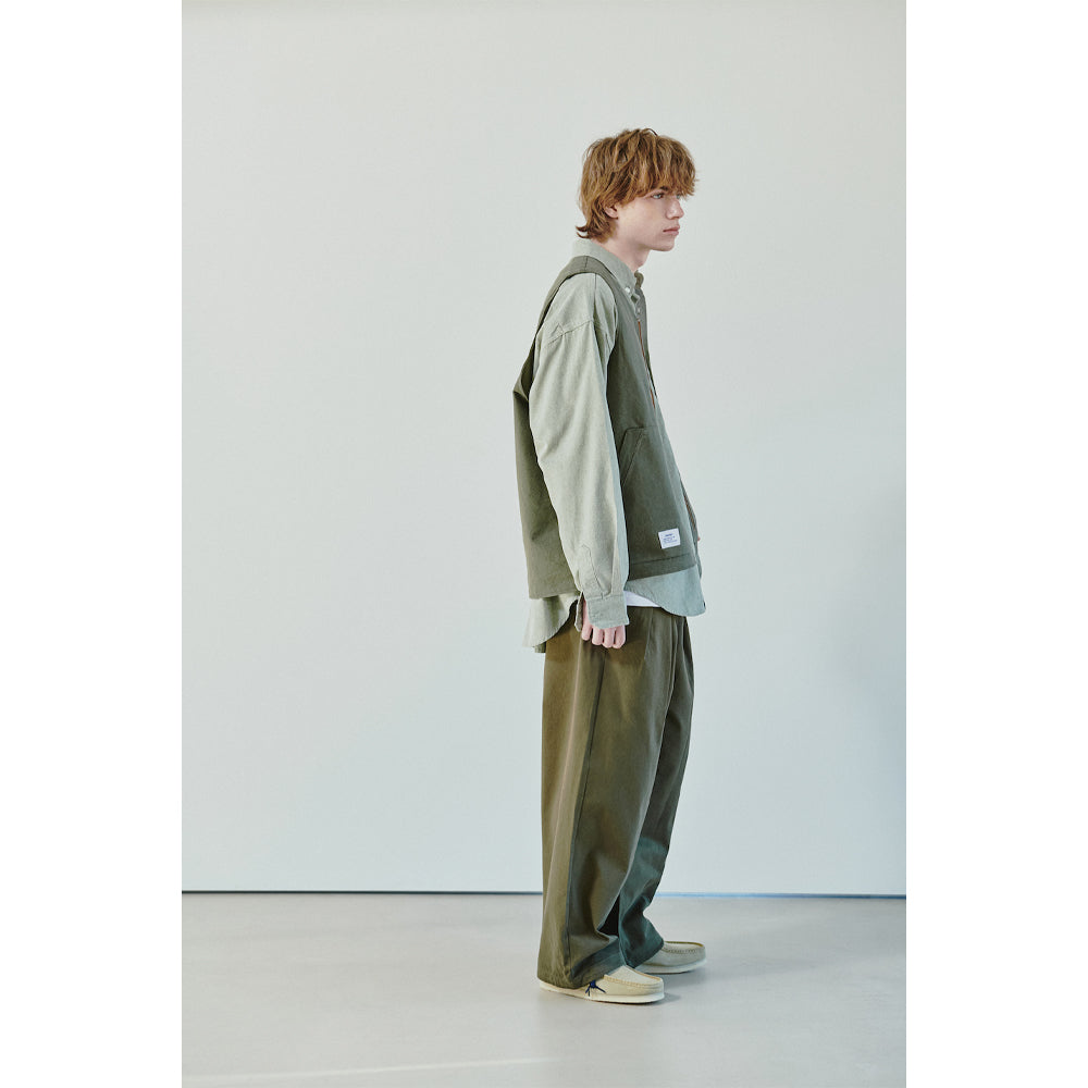 SLOGAN WORK VEST / OLIVE