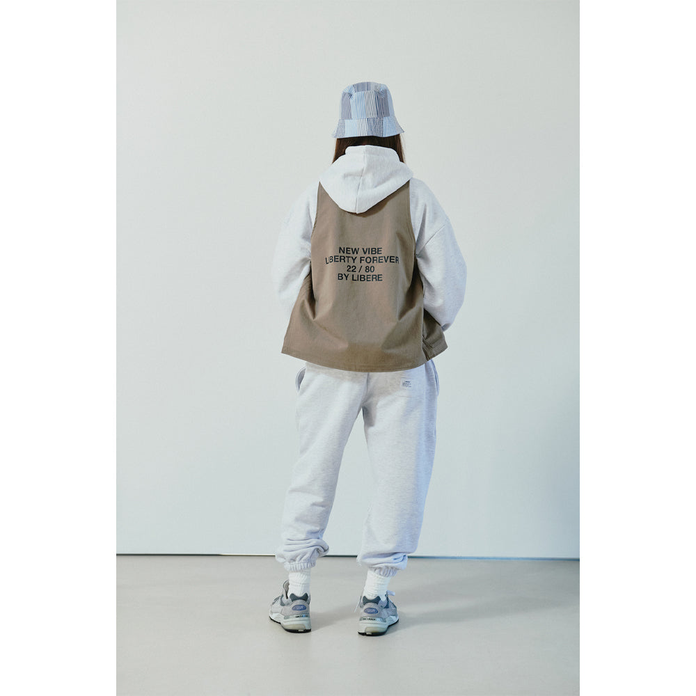 SLOGAN WORK VEST / GRAY