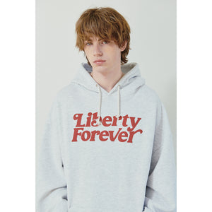 LIBERE◇FOREVER HOODIE/L/コットン/GRY-