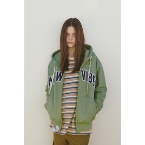 NEW VIBE ZIPUP HOODIE / OLIVE