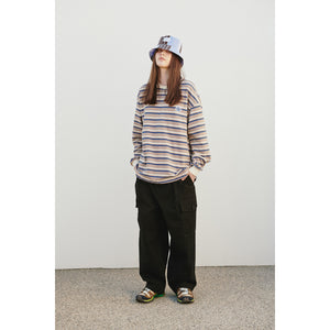WIDE EASY CARGO PANTS / BLACK
