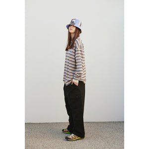 WIDE EASY CARGO PANTS / BLACK