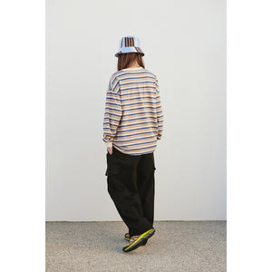 WIDE EASY CARGO PANTS / BLACK