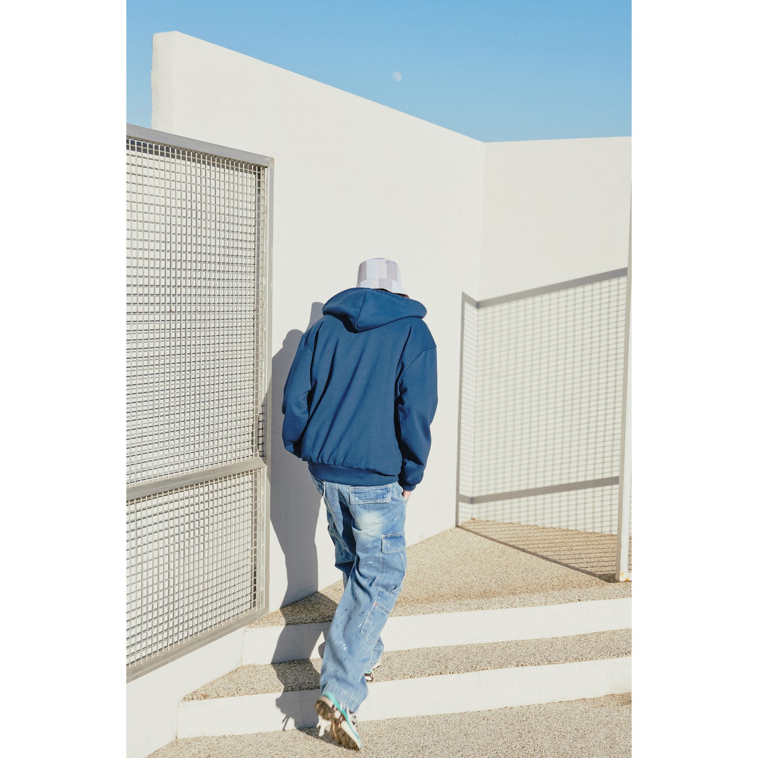 MIL CARGO DENIM PANTS / BLUE