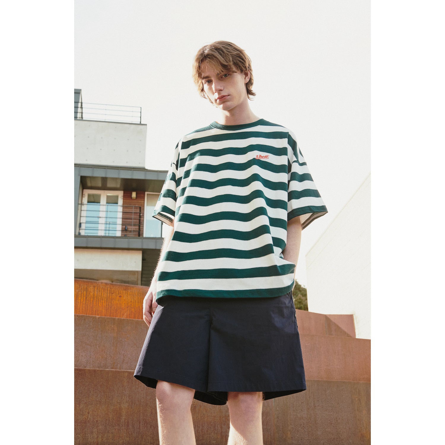 LOGO BORDER T-SHIRT / GREEN