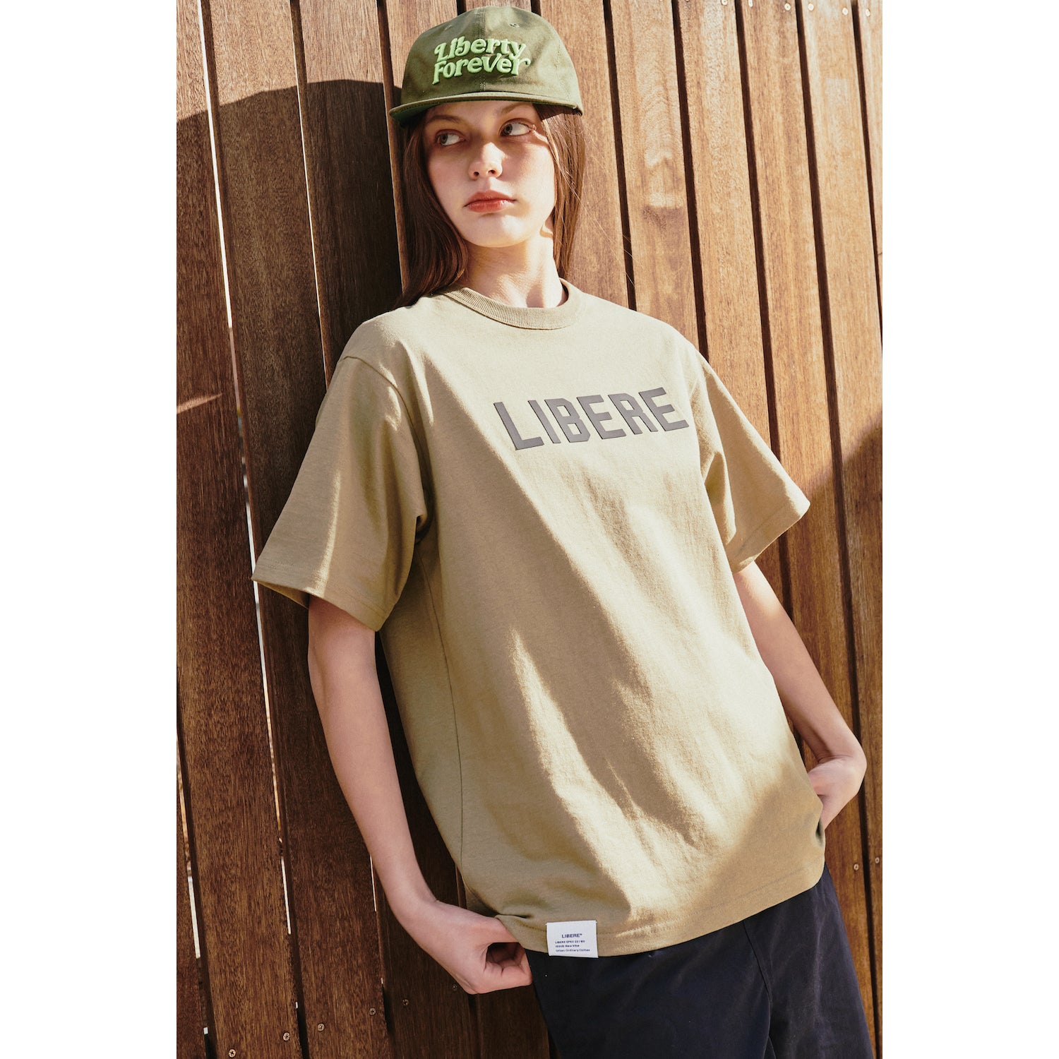 SLOGAN T-SHIRT / OLIVE