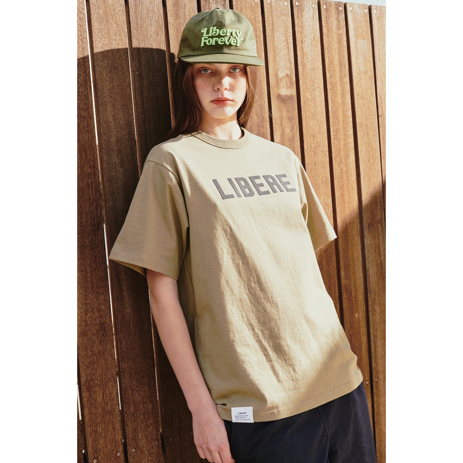 SLOGAN T-SHIRT / OLIVE