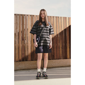 LOGO BORDER T-SHIRT / BLACK