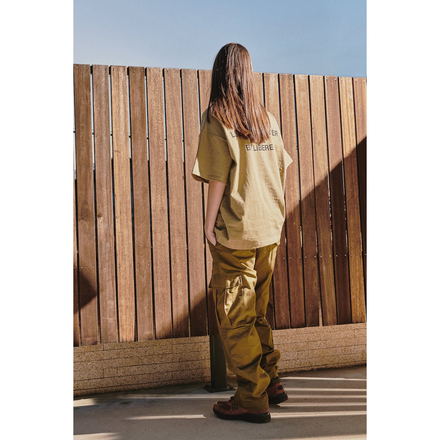 SLOGAN POCKET T-SHIRT / OLIVE