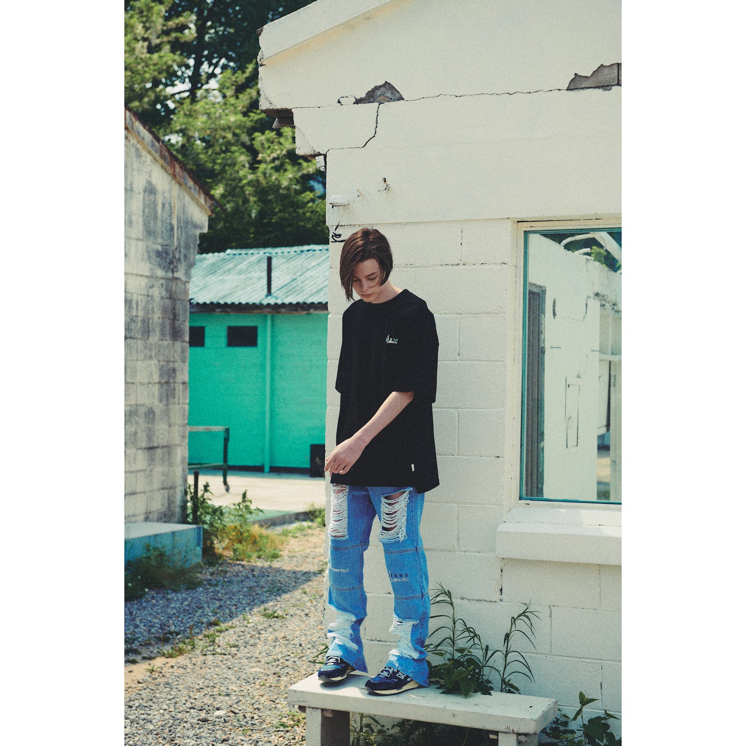 LIBERE DAMAGE VER2 DENIMPANTS / BLUE