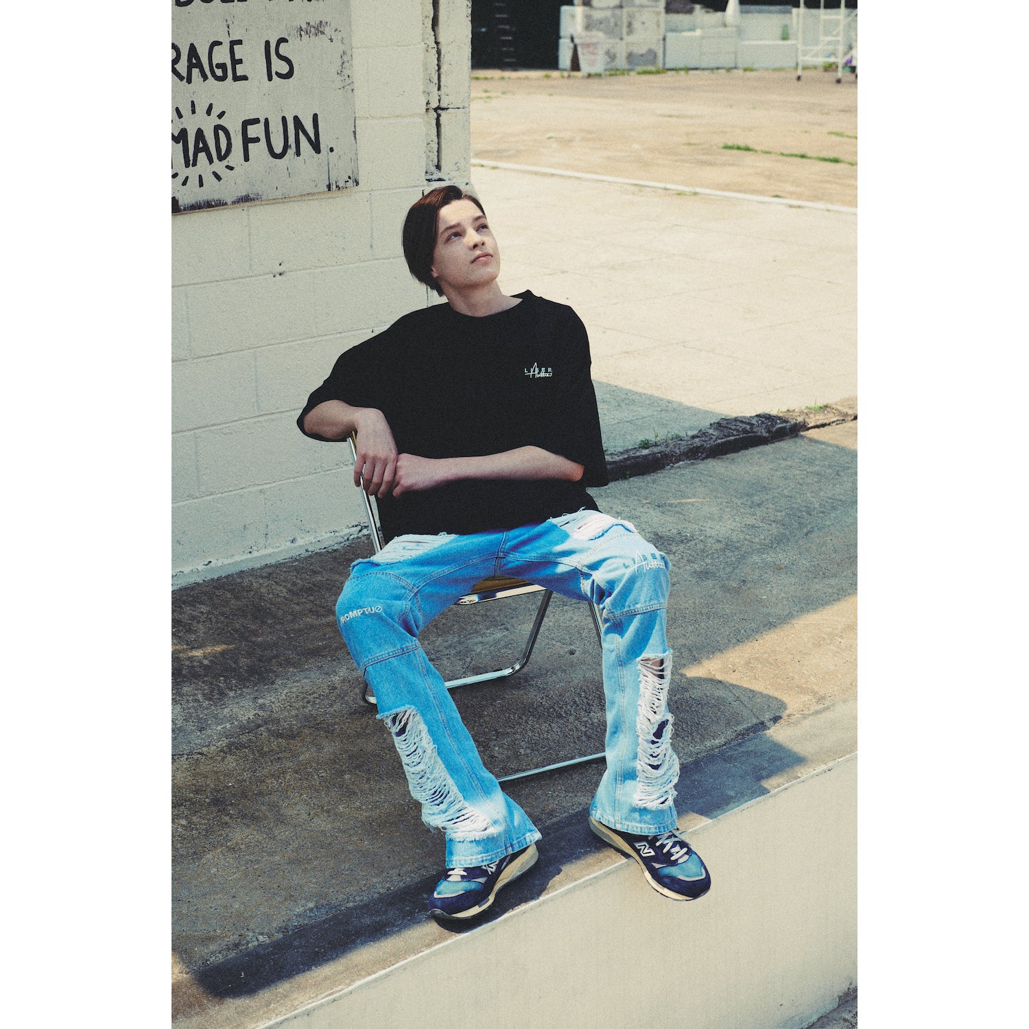 LIBERE DAMAGE VER2 DENIMPANTS / BLUE