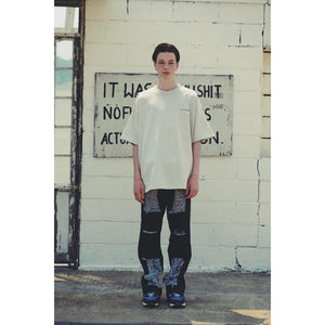 LIBERE DAMAGE VER2 DENIMPANTS / BLACK