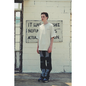 LIBERE DAMAGE VER2 DENIMPANTS / BLACK
