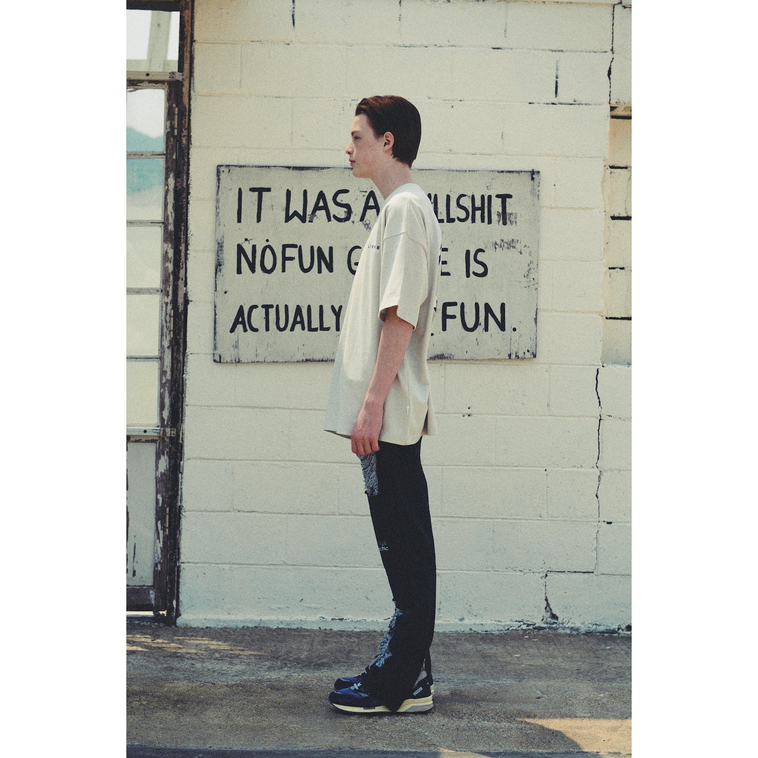 LIBERE DAMAGE VER2 DENIMPANTS / BLACK