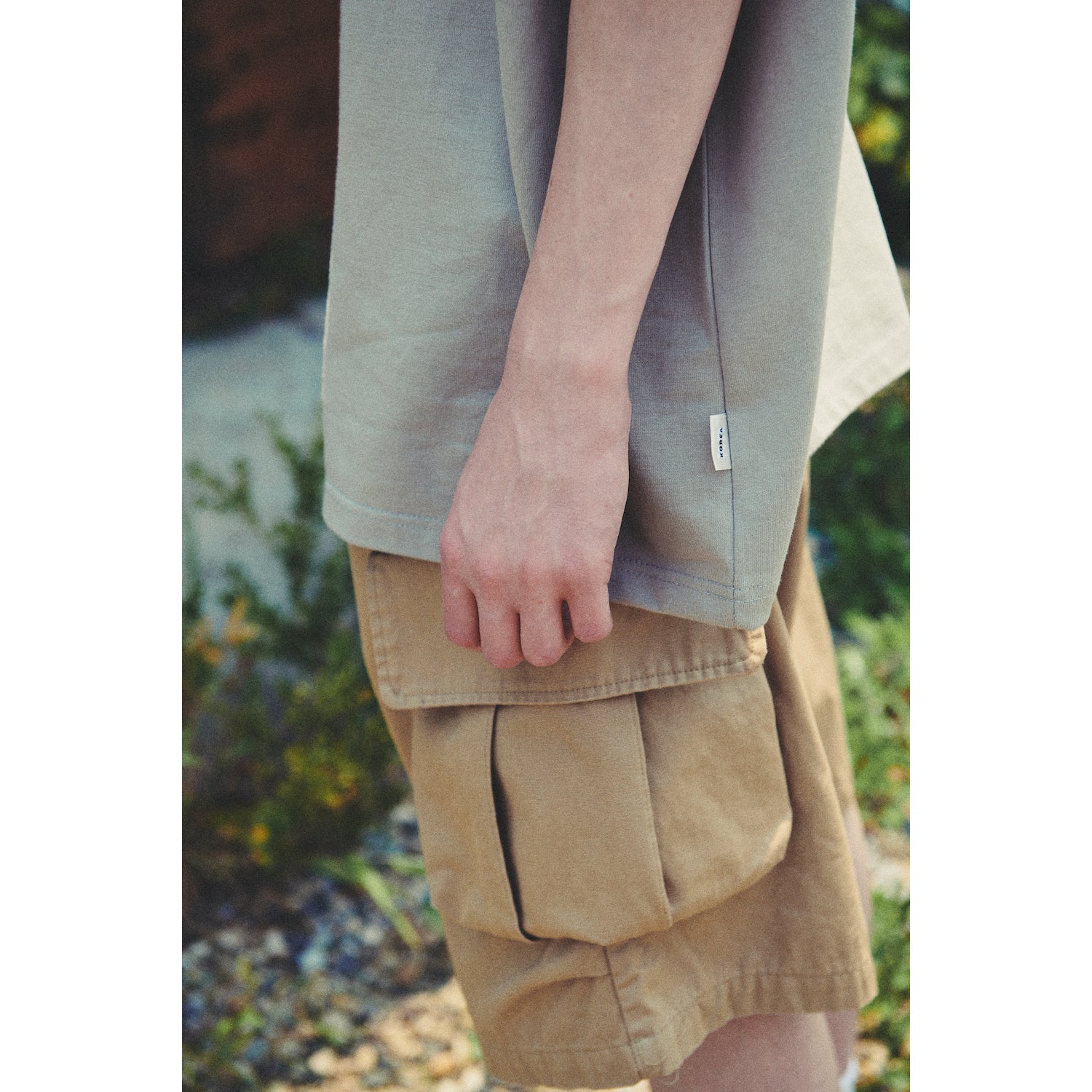 WIDE SHORT PANTS / TAN