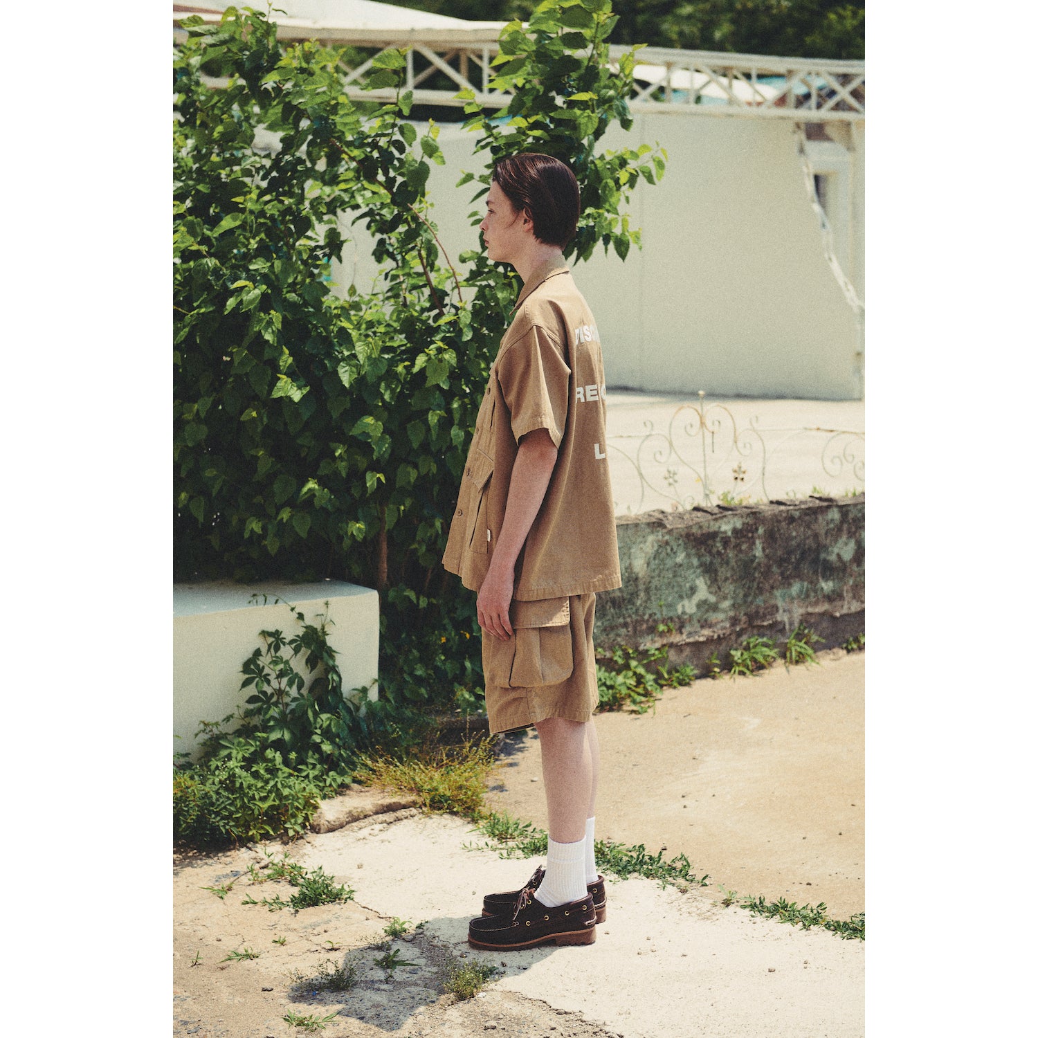 WIDE SHORT PANTS / TAN