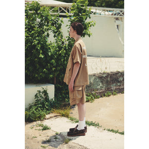 WIDE SHORT PANTS / TAN