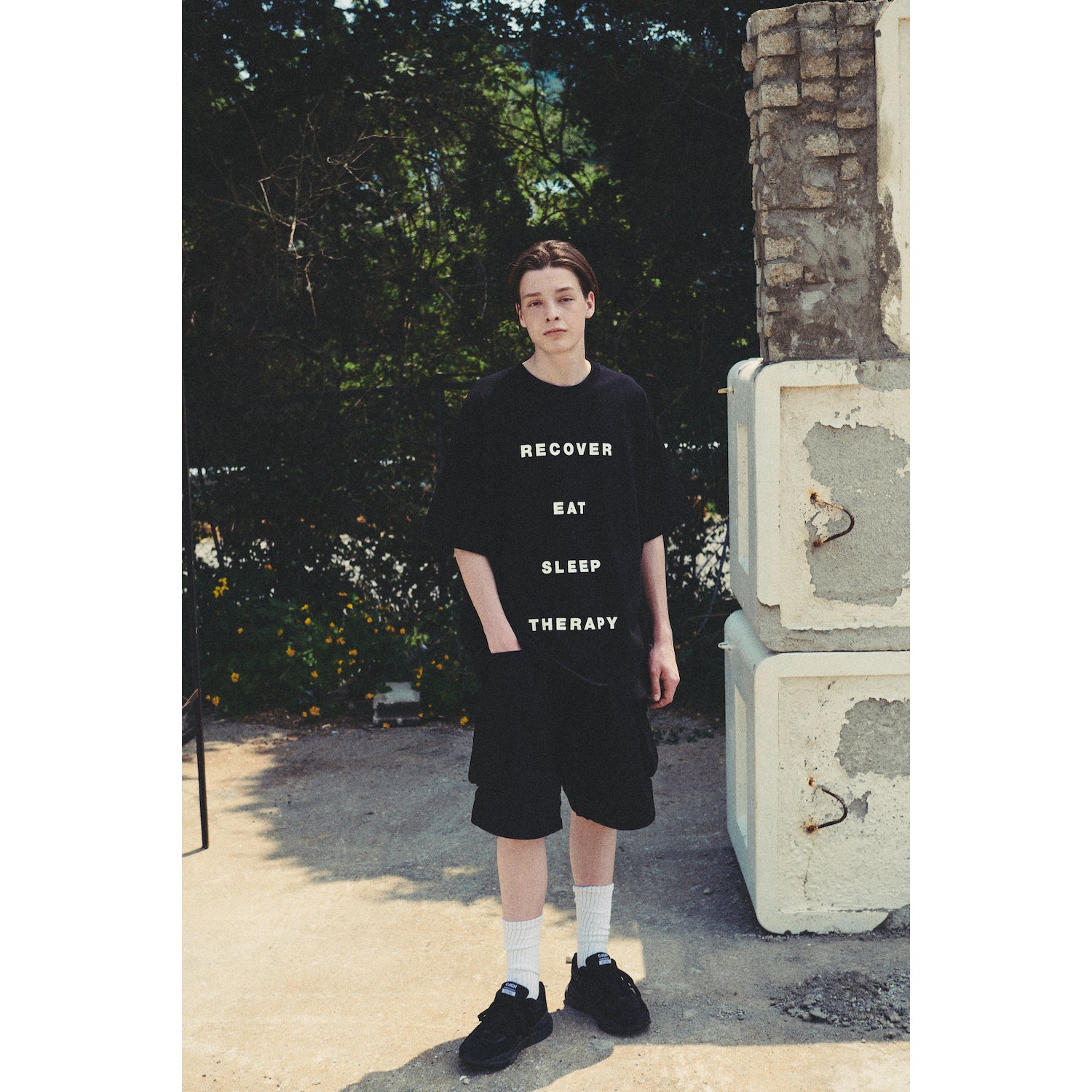 WIDE SHORT PANTS / BLACK