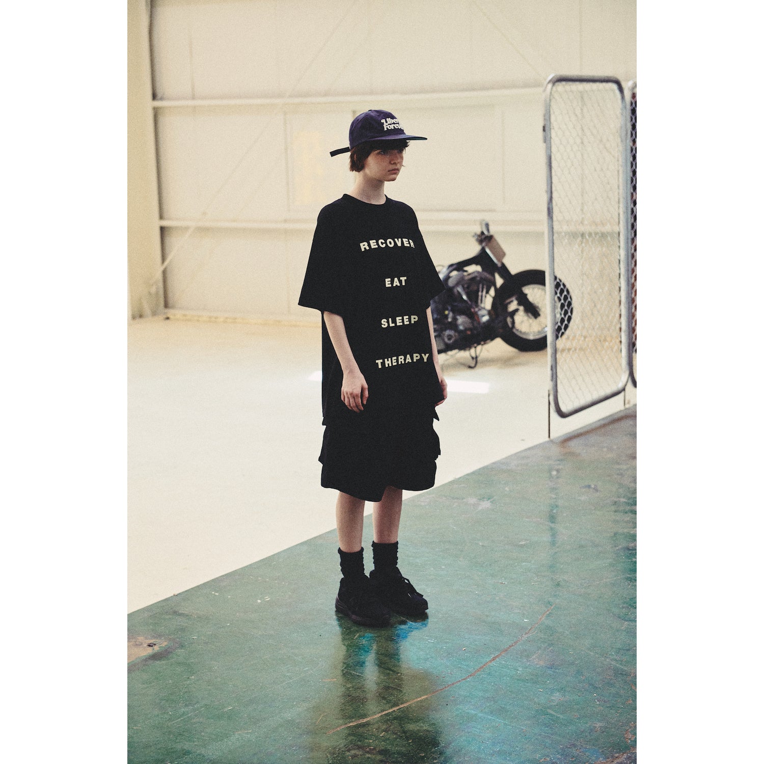 WIDE SHORT PANTS / BLACK