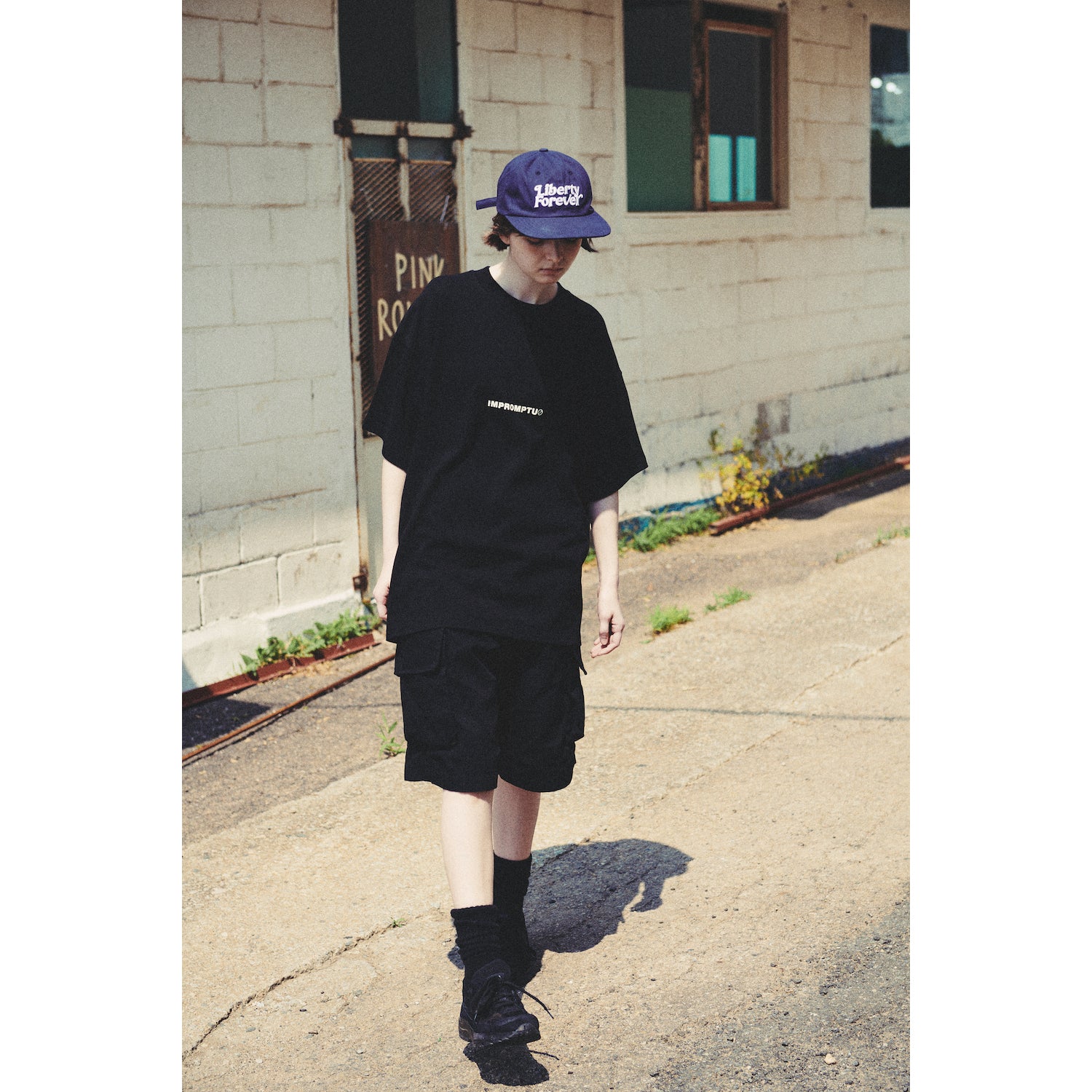 WIDE SHORT PANTS / BLACK