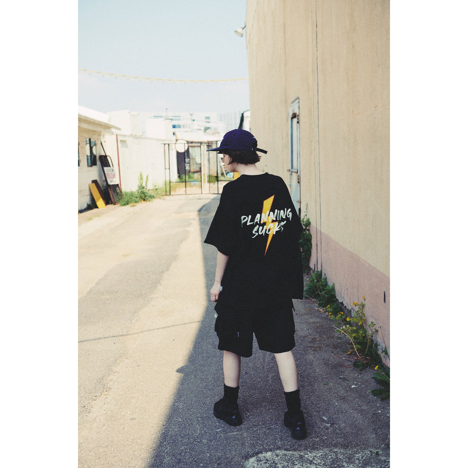 WIDE SHORT PANTS / BLACK