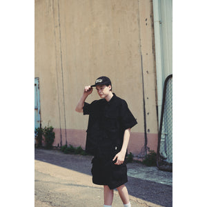 WIDE SHORT PANTS / BLACK
