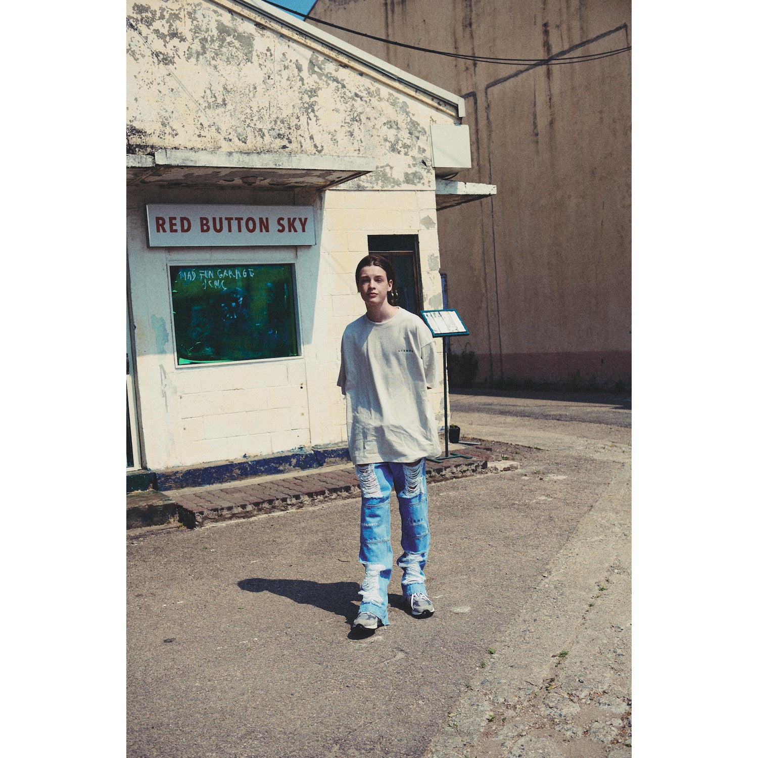 LIBERE DAMAGE VER2 DENIMPANTS / BLUE
