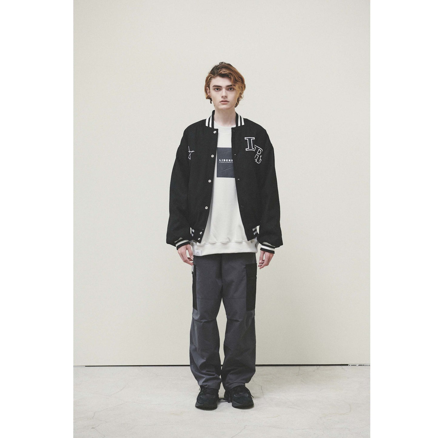 LIBERE VARSITYJACKET / BLACK