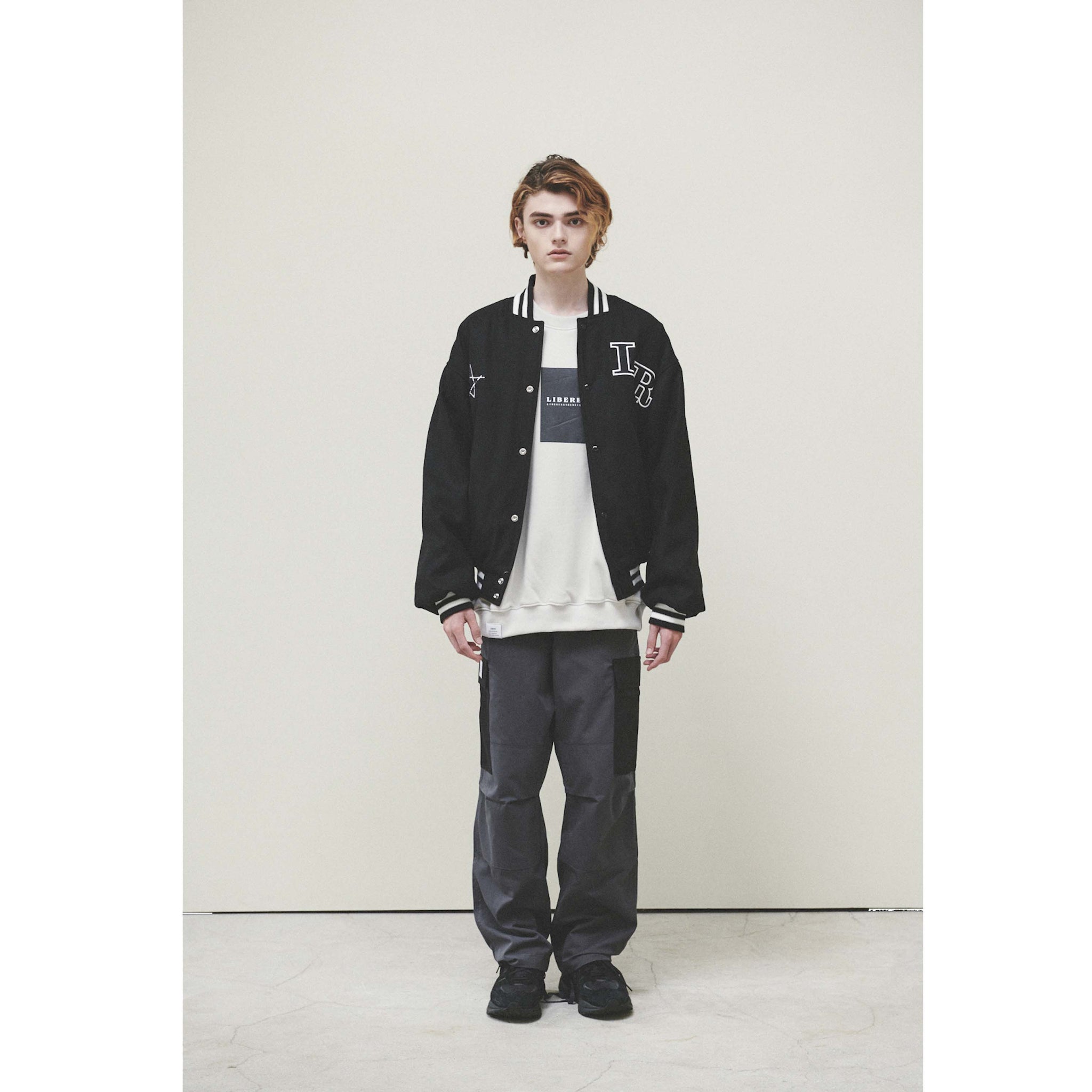 LIBERE VARSITYJACKET / BLACK