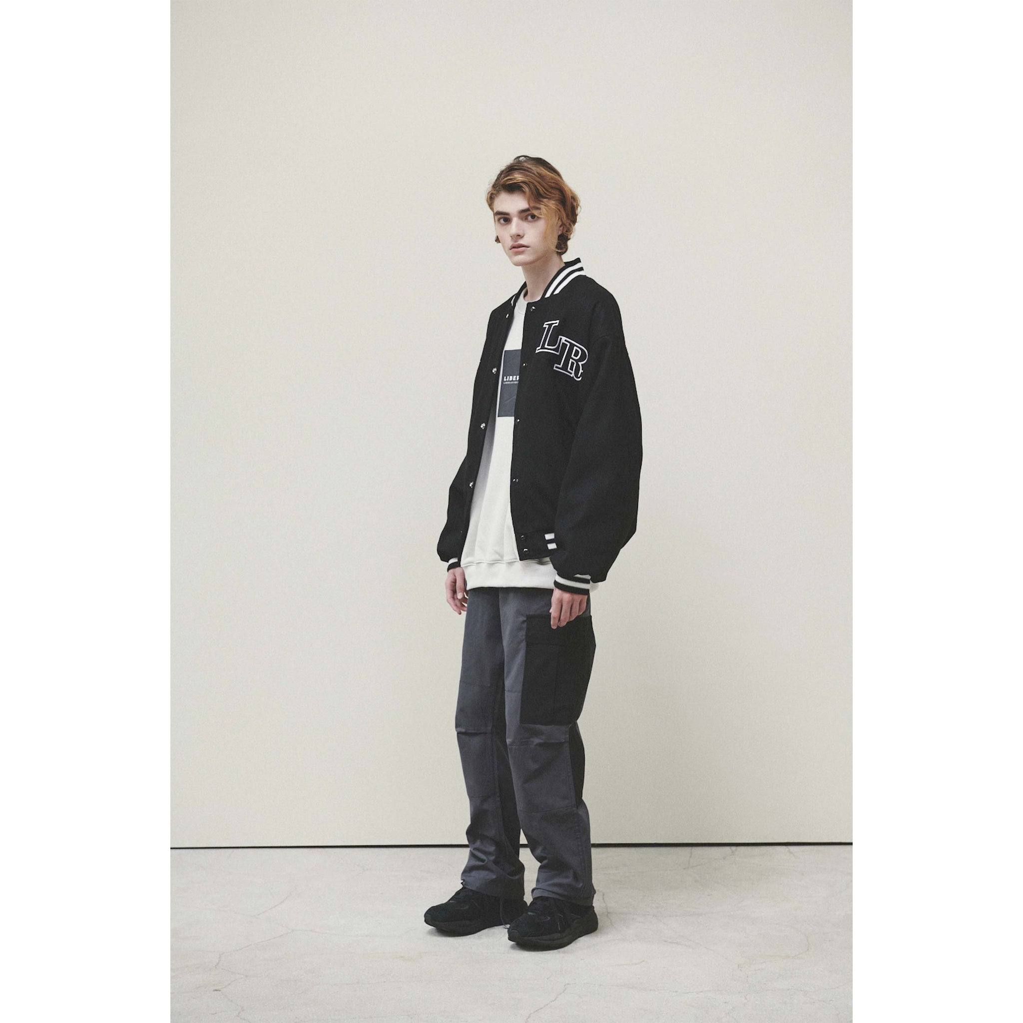 LIBERE VARSITYJACKET / BLACK