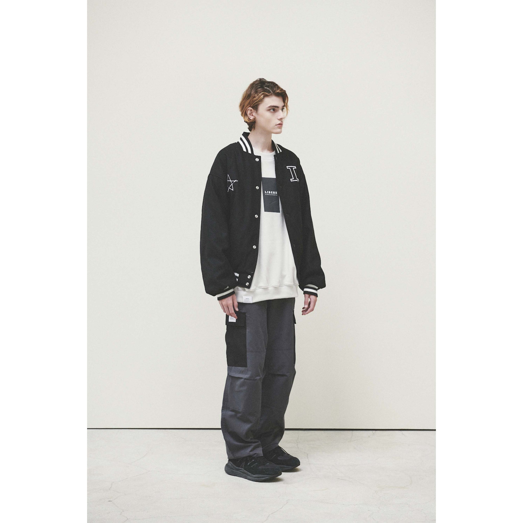 LIBERE VARSITYJACKET / BLACK