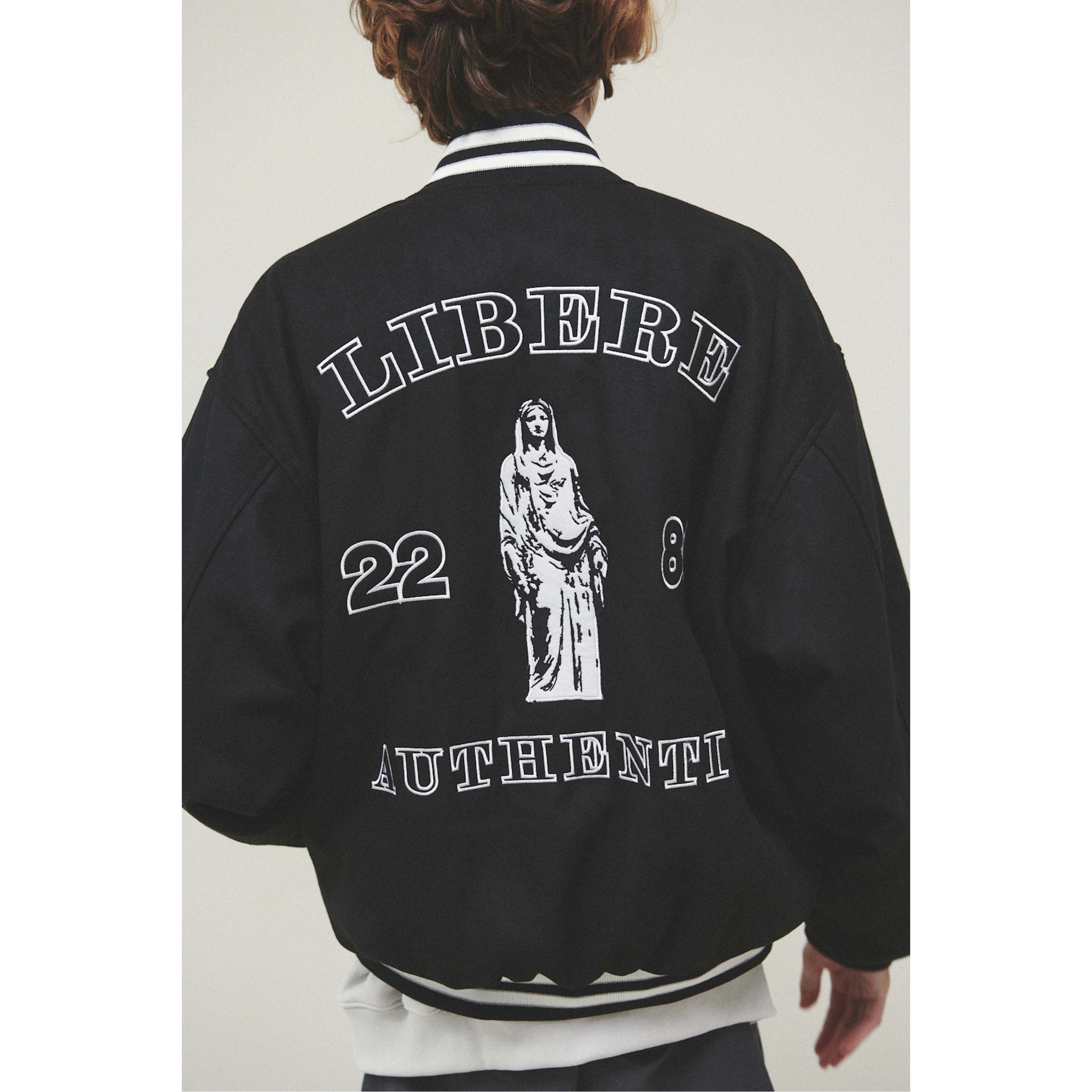 LIBERE VARSITYJACKET / BLACK