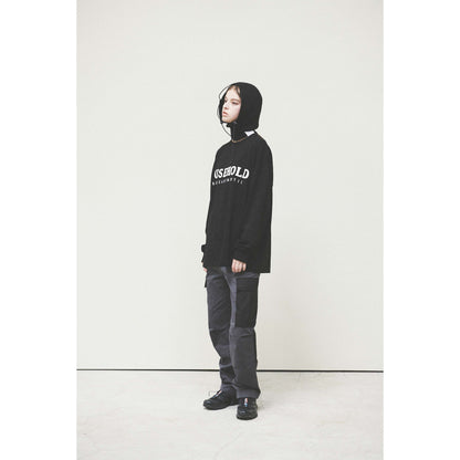 STRING WARM HOOD / BLACK