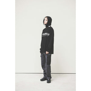 STRING WARM HOOD / BLACK
