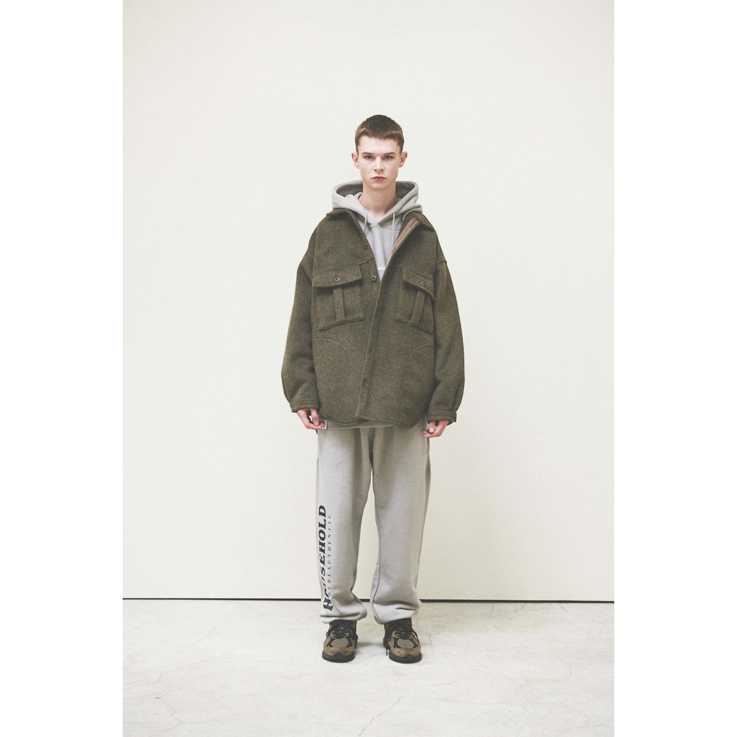 POCKET CHIMAYO OVER SHIRTS / KHAKI