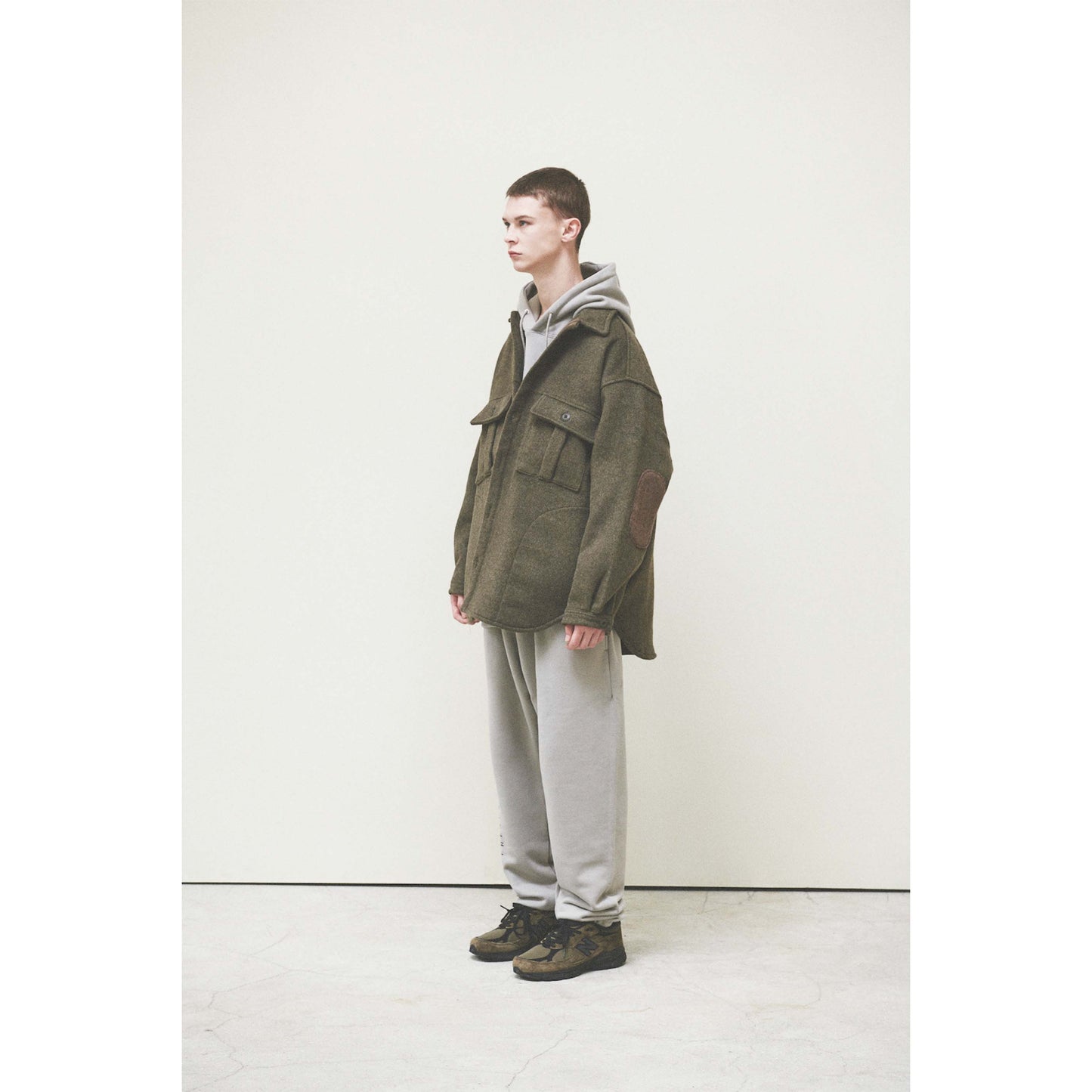 POCKET CHIMAYO OVER SHIRTS / KHAKI
