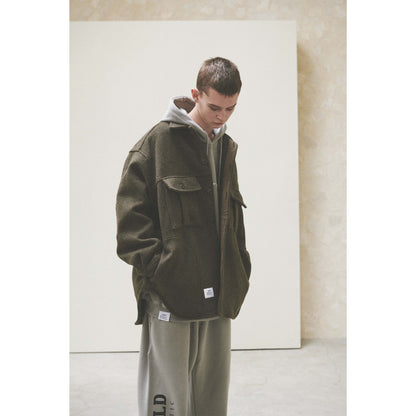 POCKET CHIMAYO OVER SHIRTS / KHAKI