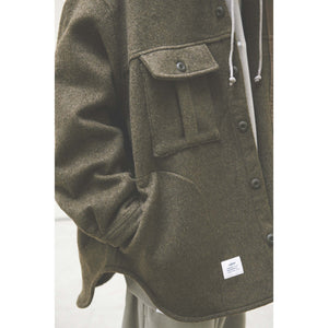 POCKET CHIMAYO OVER SHIRTS / KHAKI – LIBERE