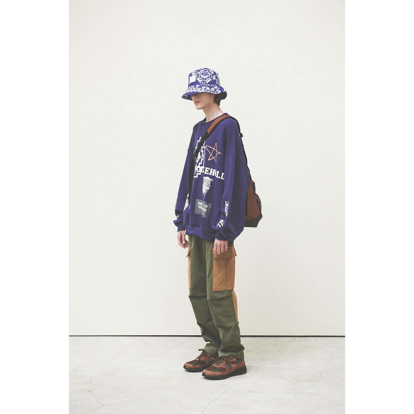 BANDANA BUCKET HAT / BLUE