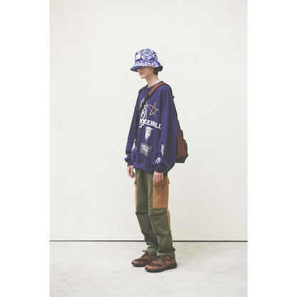 BANDANA BUCKET HAT / BLUE